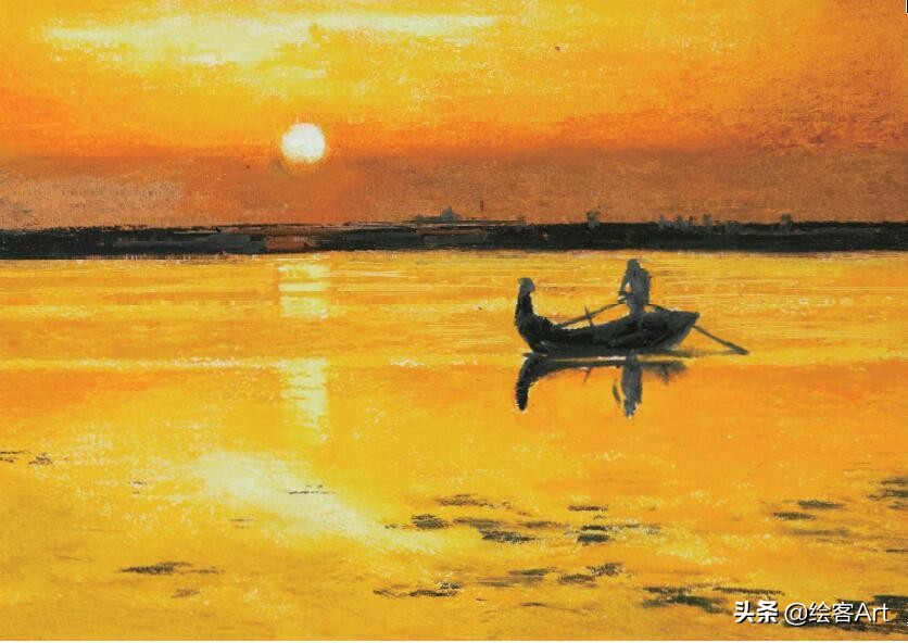 儿童油画棒初学者入门作品,儿童油画棒初学者入门简单出效果