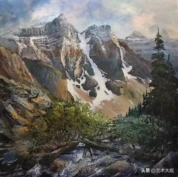 外国女画家油画风景作品清新,琳达油画作品欣赏