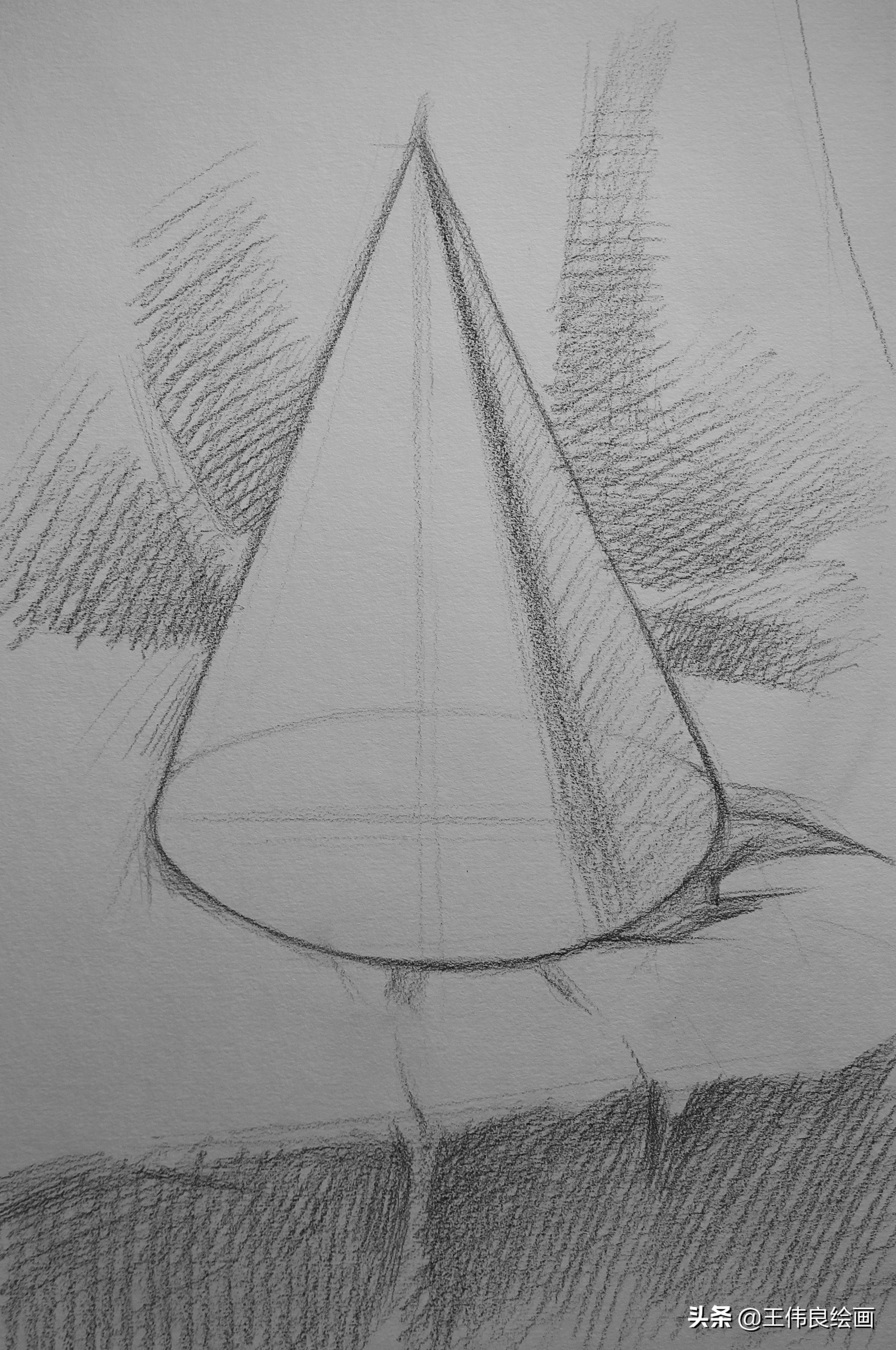 圆锥体圆柱体素描,圆锥体素描教学目标