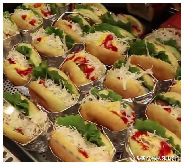 韩式汉堡制作过程维语版,韩式芝士牛排汉堡做法