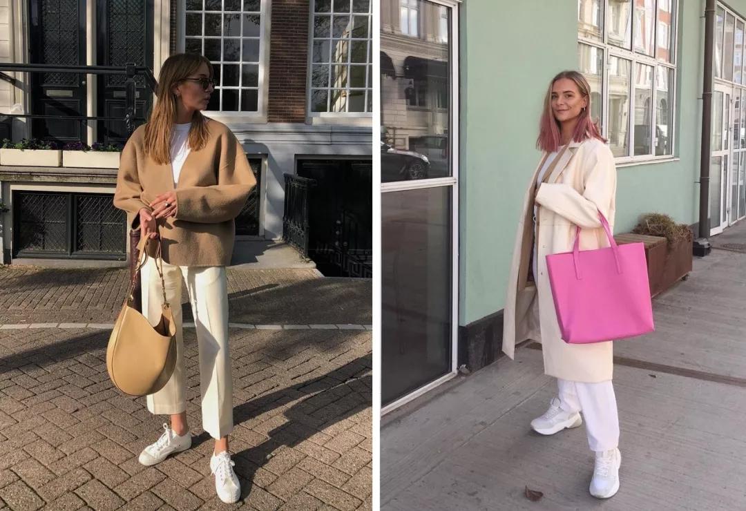 秋冬长款牛仔阔腿裤搭什么鞋好看,显瘦穿搭今年非常火的阔腿裤