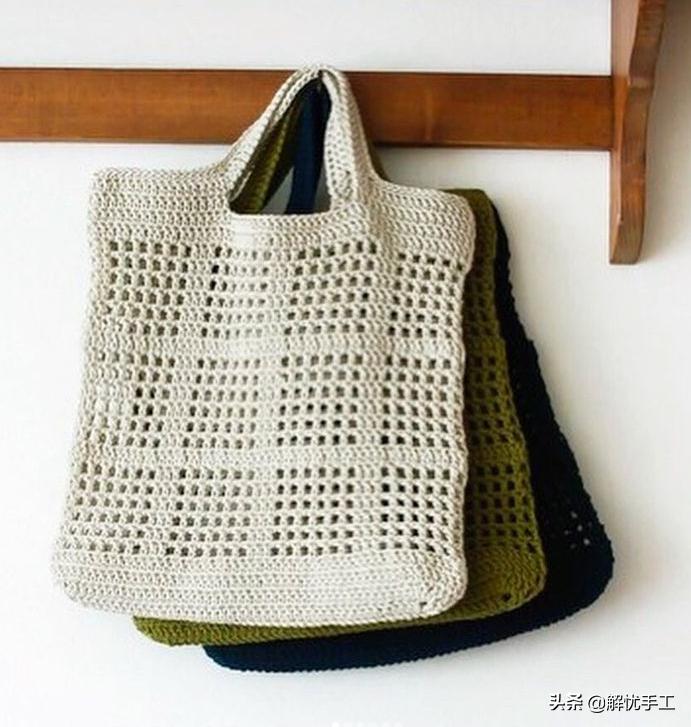 简单漂亮的小包包钩针教程,韩国钩针钩桌布花样教程