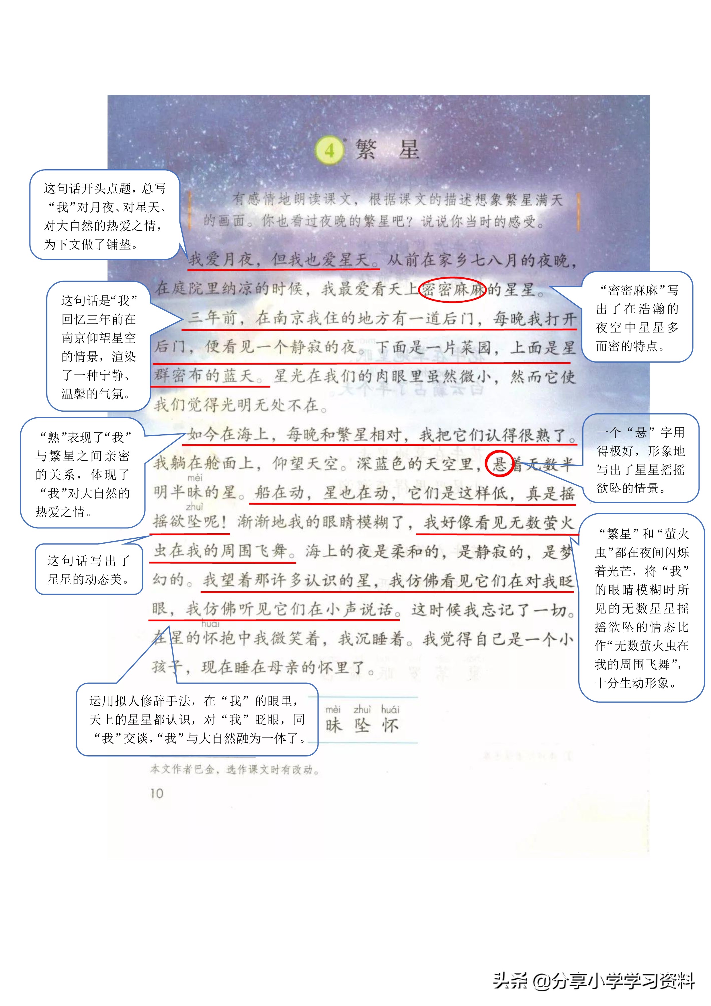 小学语文五年级下册草船借箭笔记,乐乐课堂学霸笔记小学语文四年级