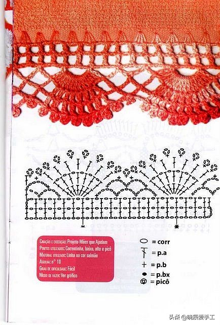 桌布花边钩织的教程,隔热垫餐桌垫钩针教程