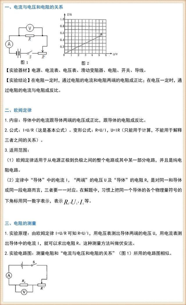 九年级物理全册知识点,九年级物理全一册知识点填空默写