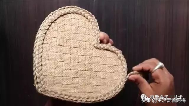 小型快递盒改造收纳盒好看又简单,心形收纳盒创意手工