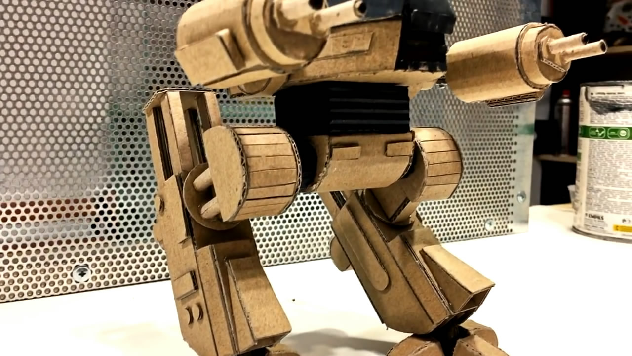 怎么做一个儿童纸板盒子机器人,用纸板做炫酷的机器人