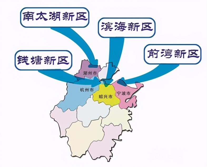 宁波前湾新区范围地图,宁波前湾新区包含哪几个镇
