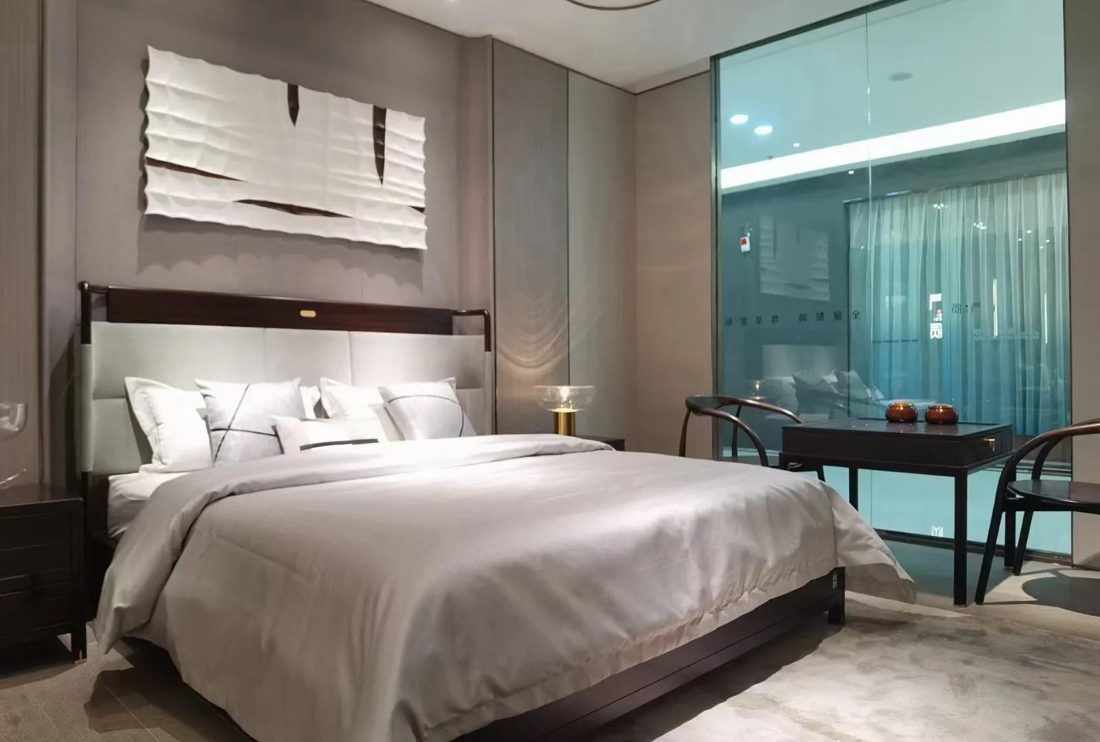 南洋迪克轻奢真皮沙发,轻奢新中式家具南洋迪克