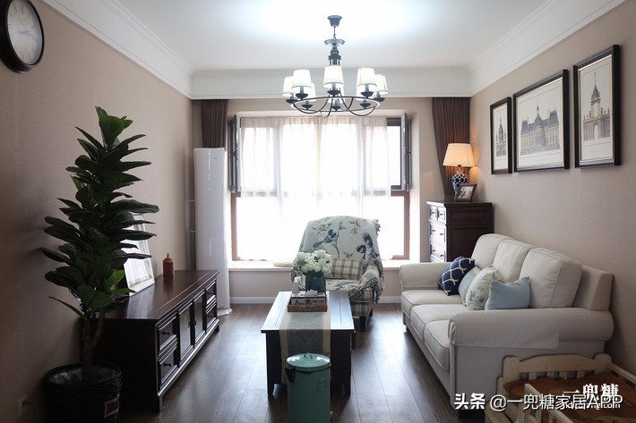 美式玄关背景墙,美式复古风格入户玄关迎门墙