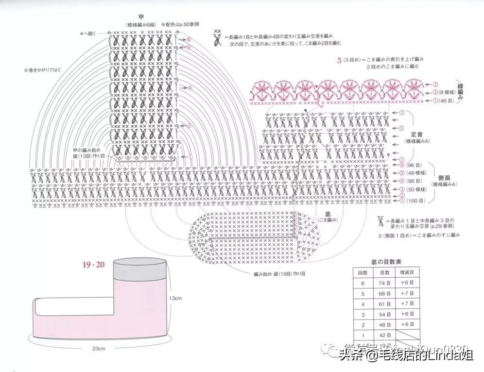 可爱手工钩针女童鞋,可爱小猪鞋钩针编织