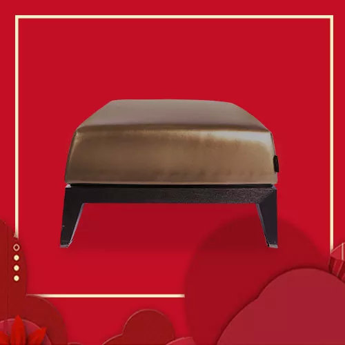 奶油原木风吧台椅,高端精致的新中式吧台椅