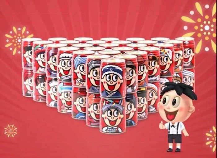 旺仔牛奶全套收集,旺仔牛奶56罐全部集齐