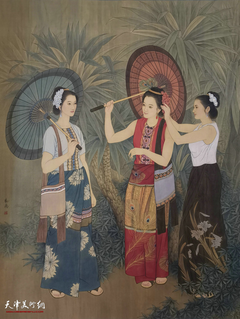 第五届中国当代工笔画大展,工笔人物画展