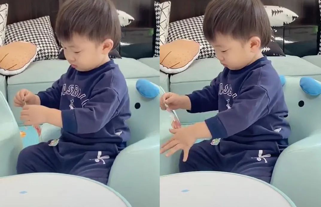 小朋友把超市的桃子扎了个洞,熊孩子把超市桃子扎了个洞