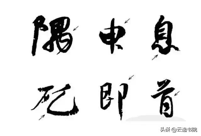 书法基础训练：​转笔学习四个步骤