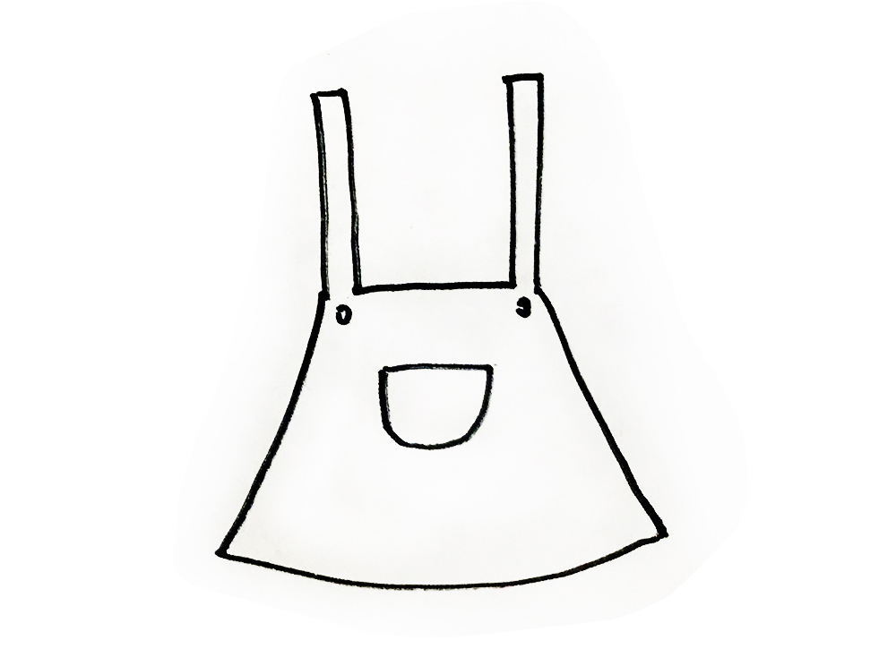 简笔画衣服教程幼儿园,衣服简单亲子简笔画