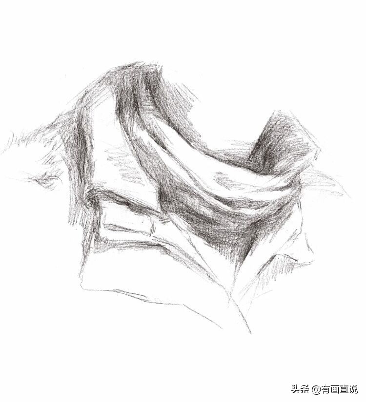 素描绘画中你容易忽略的细节，衬布和衣服的刻画，分享课程素材