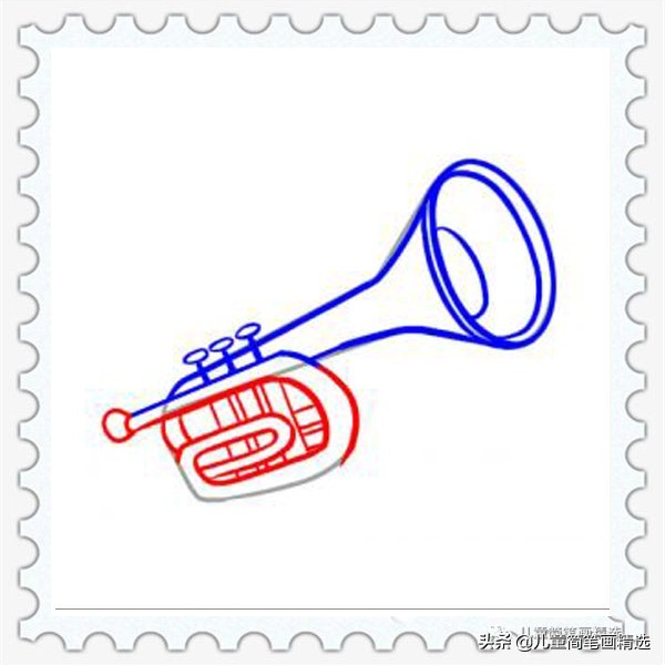 儿童乐器简笔画,儿童简笔画小蛋筒