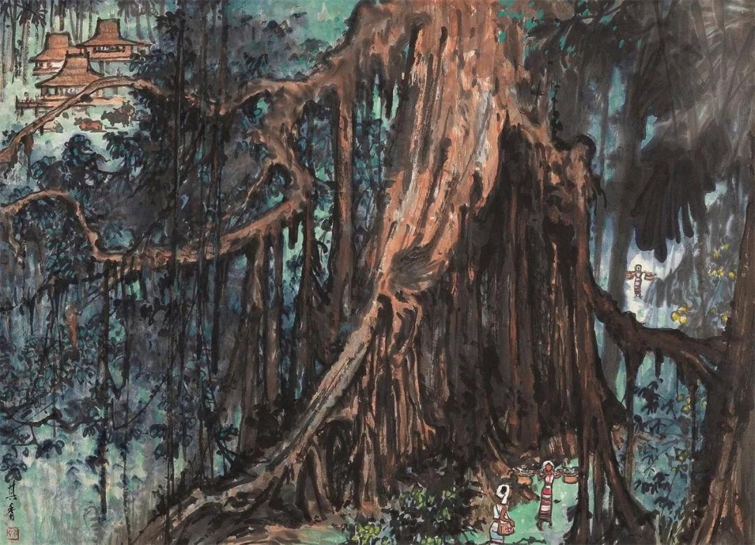 水墨画夜景欣赏,画夜景最好的中国画