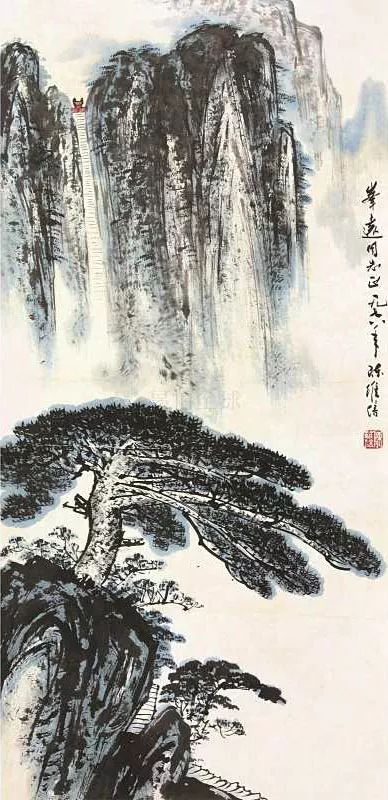 陈继儒山水画作品欣赏,陈良宗山水画作品欣赏
