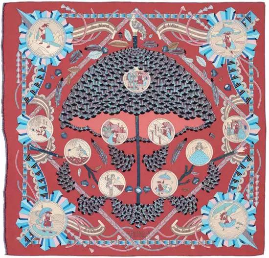 中古爱马仕丝巾图案,爱马仕的丝巾马的图案讲解