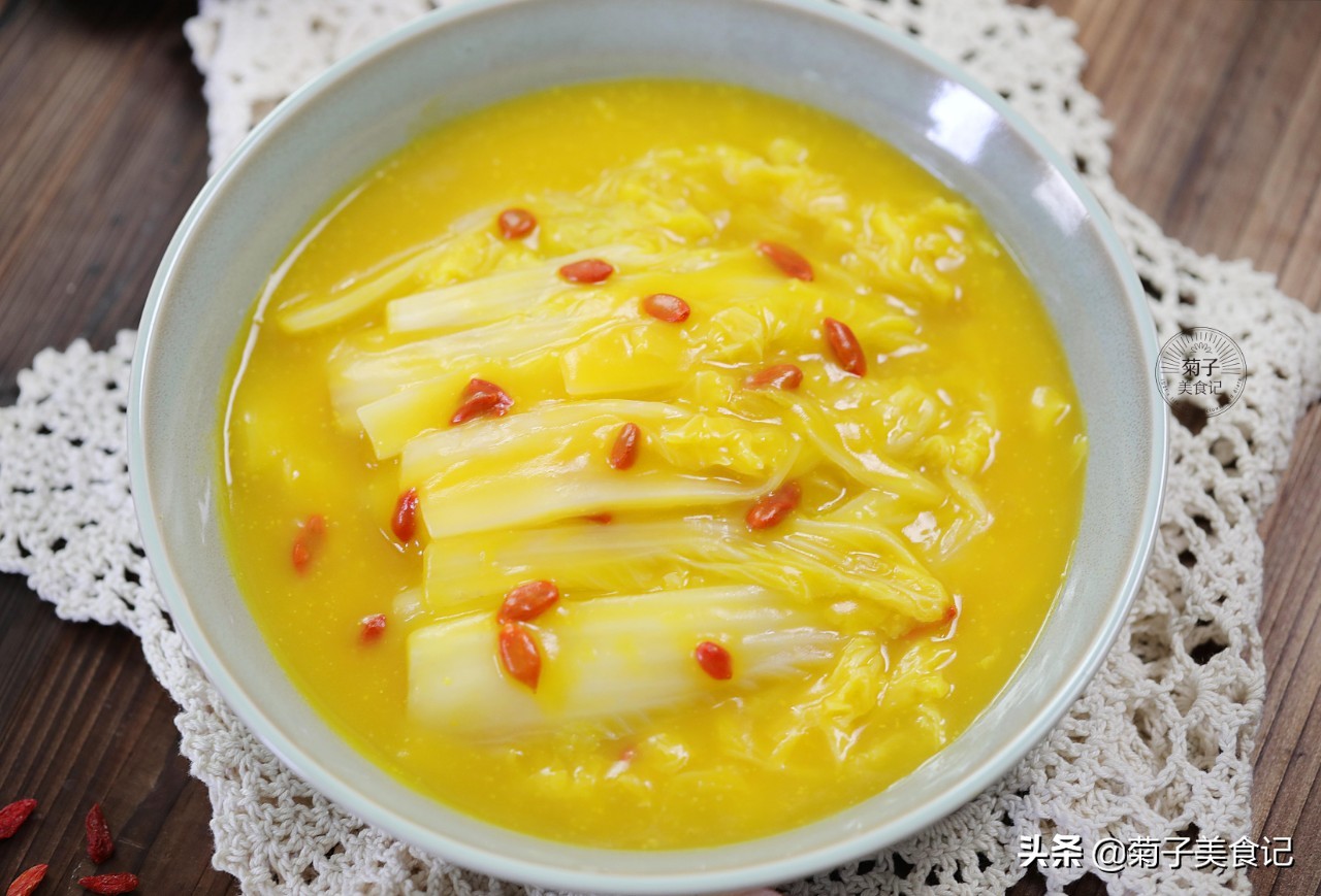 金汤娃娃菜家常菜,诱人美食高清图片