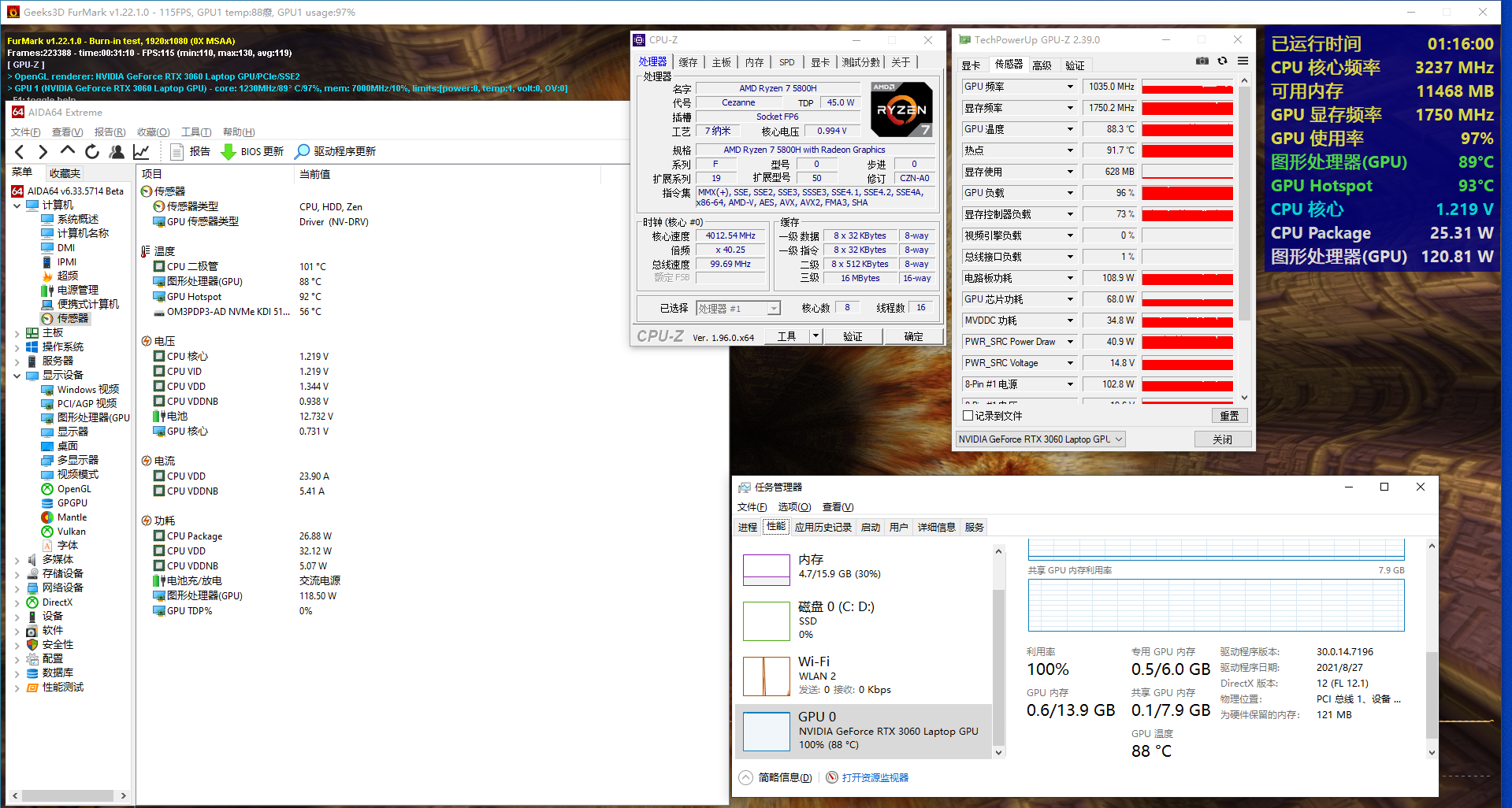 戴尔g15RTX3060,戴尔g15r55600h支持独显直连吗