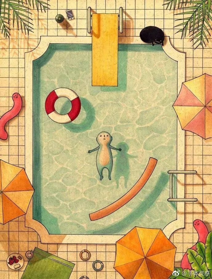 插画人物孤独唯美,插画师笔下的孤独