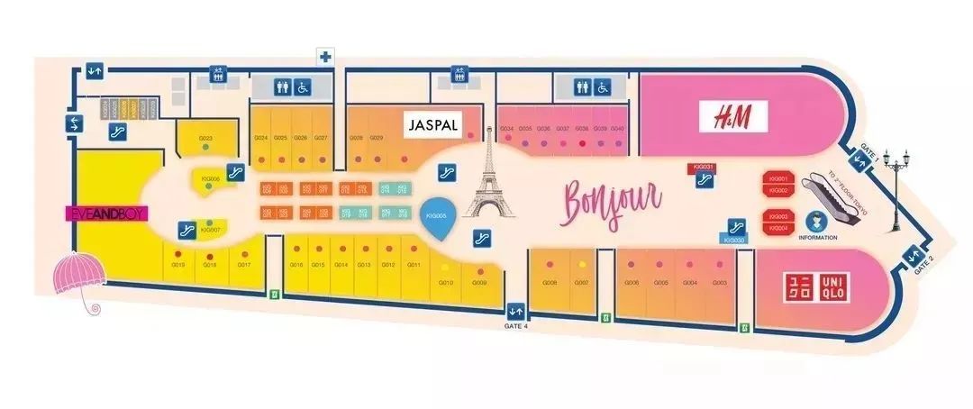 泰国大型购物中心各楼层布局,泰国的购物中心设计