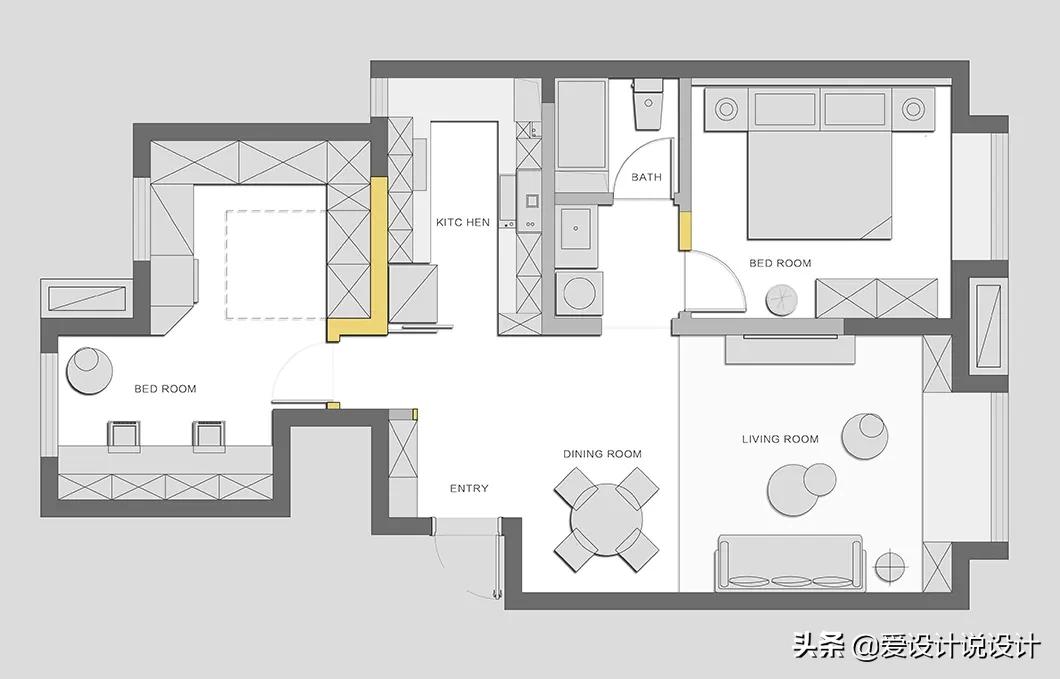 原木是让人清新脱俗的风格,现代简约和原木风混搭