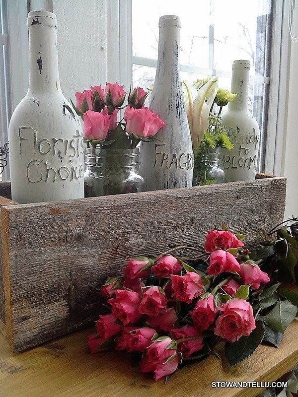 各种酒瓶改造花瓶,酒瓶创意装修效果图