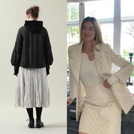 今年最火的绗缝棉服,冬季绗缝两面穿棉服