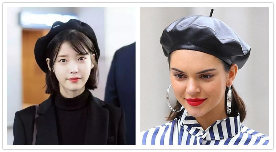 头大脸大变美思路,鹅蛋脸适合的最佳发型戴帽子