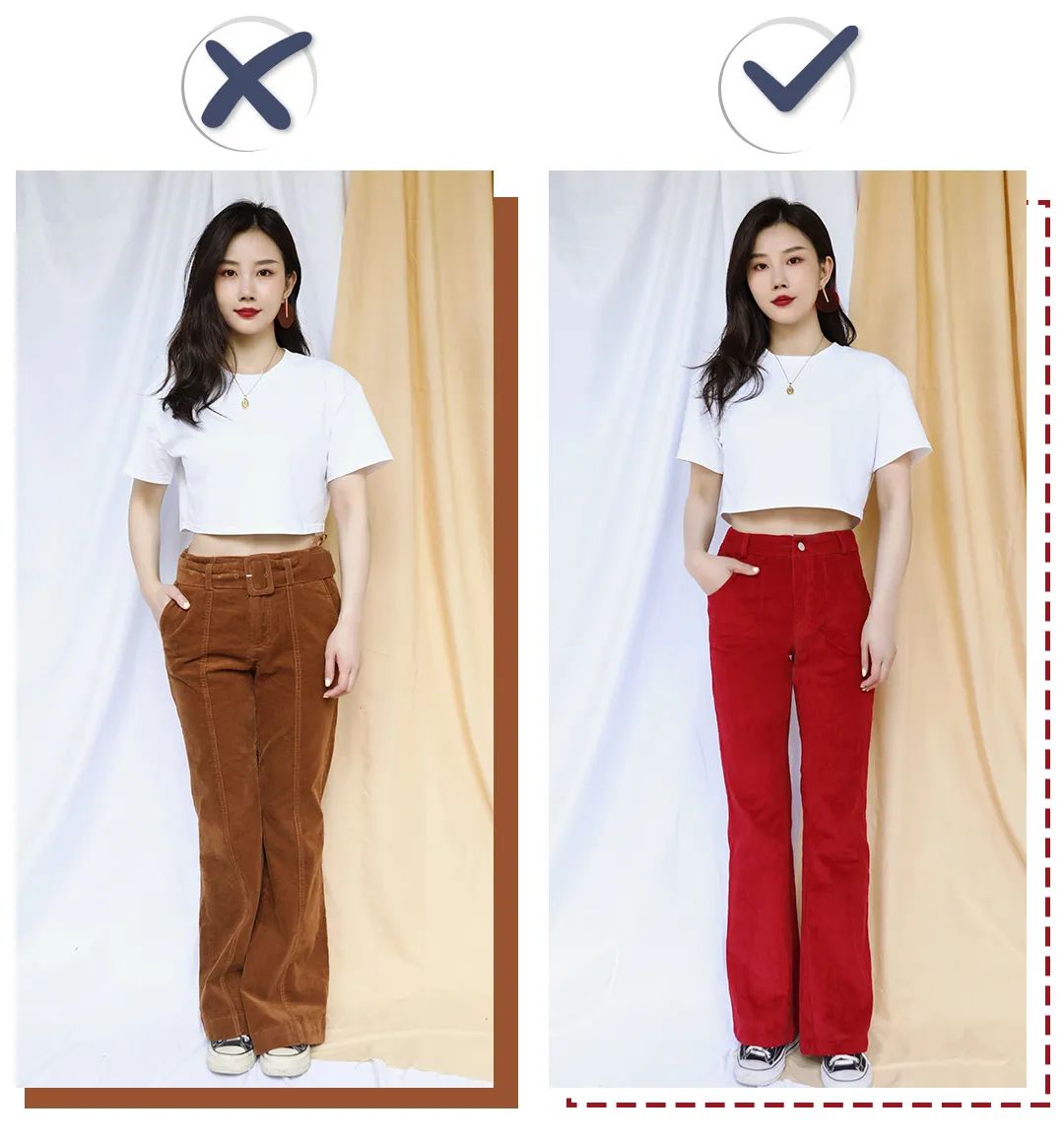 腿不直腿粗胯宽推荐几号裤子,胯宽腿粗适合穿什么裤子显瘦