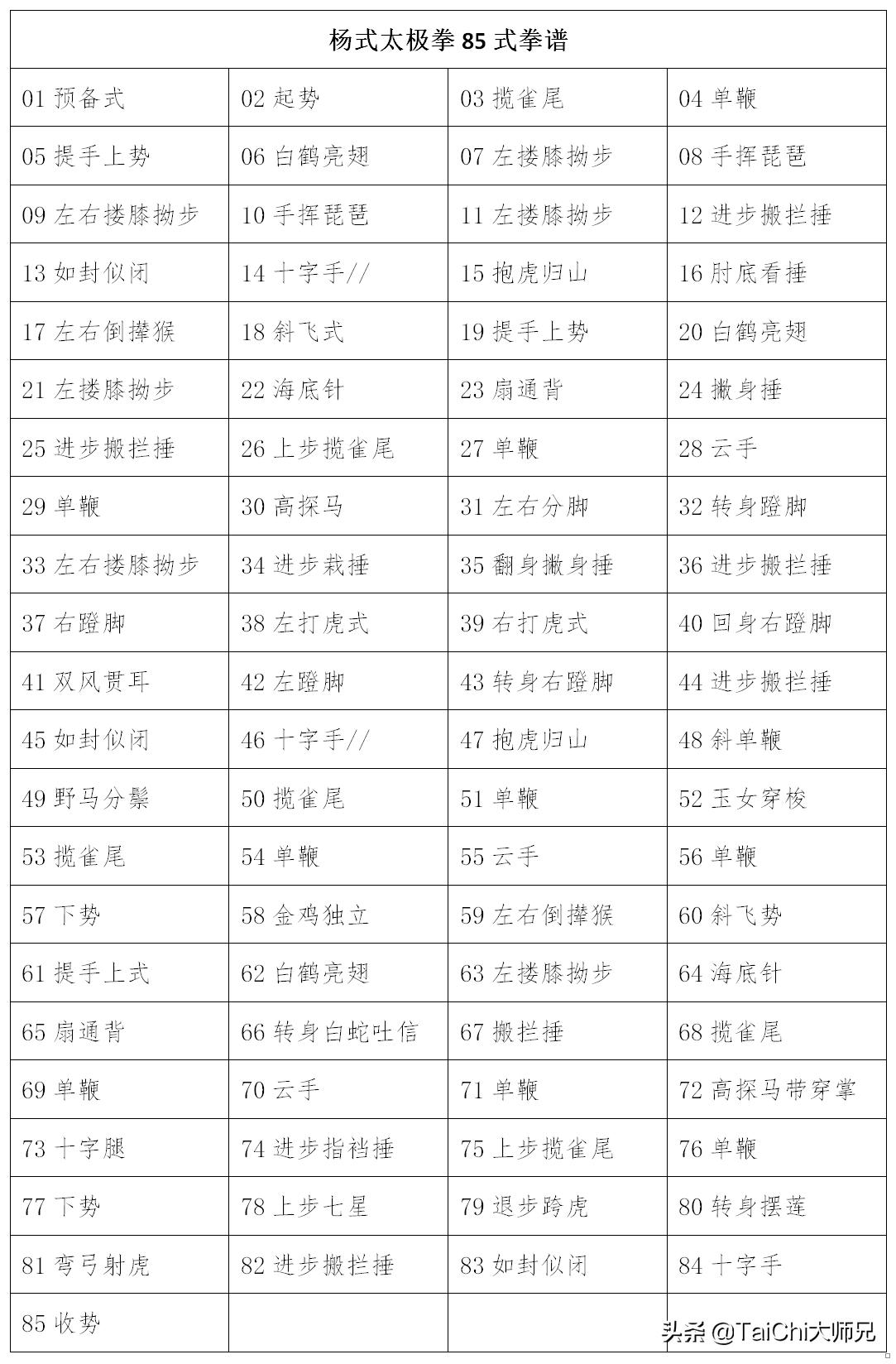 杨式太极85式云手,杨式85式太极拳6代传人