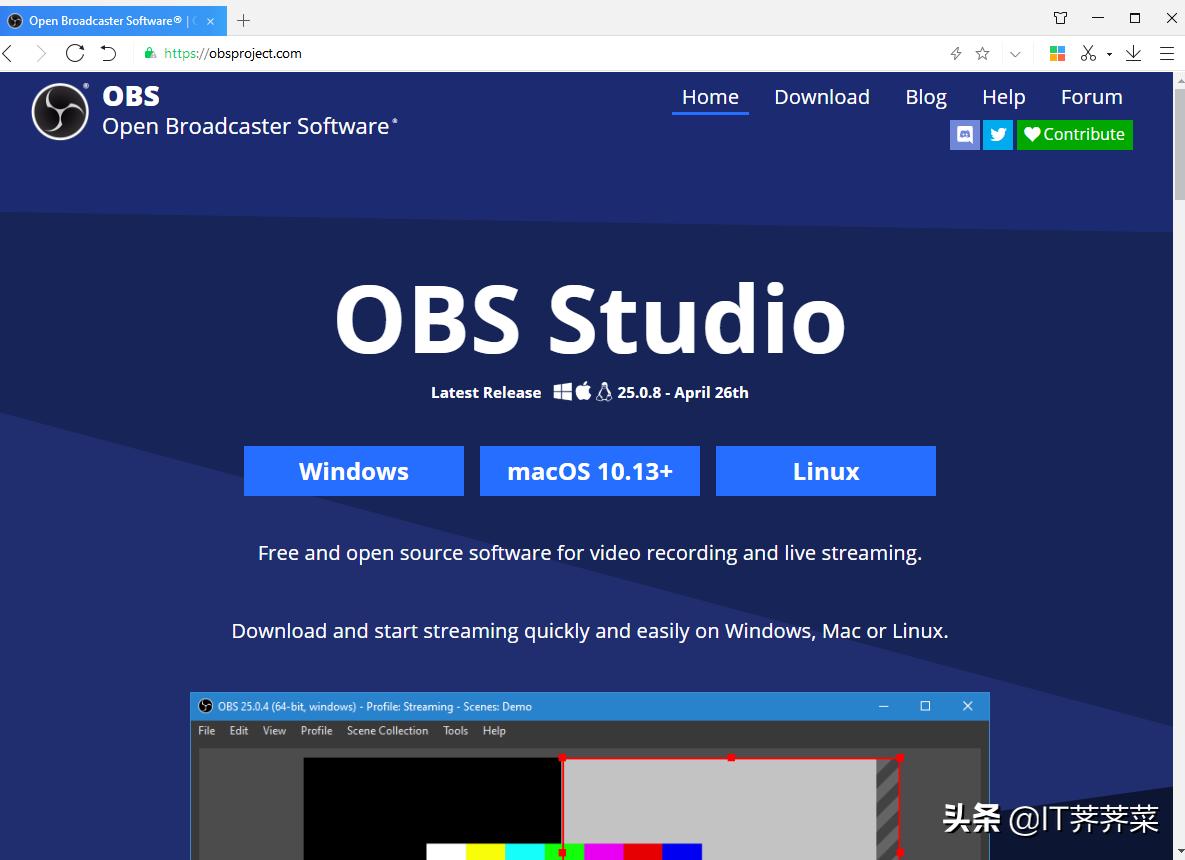 obsstudio录屏使用教程,新无人直播软件obs