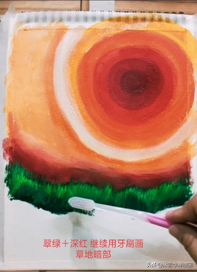 用马克笔画长颈鹿简单的画,初学者丙烯画教程长颈鹿