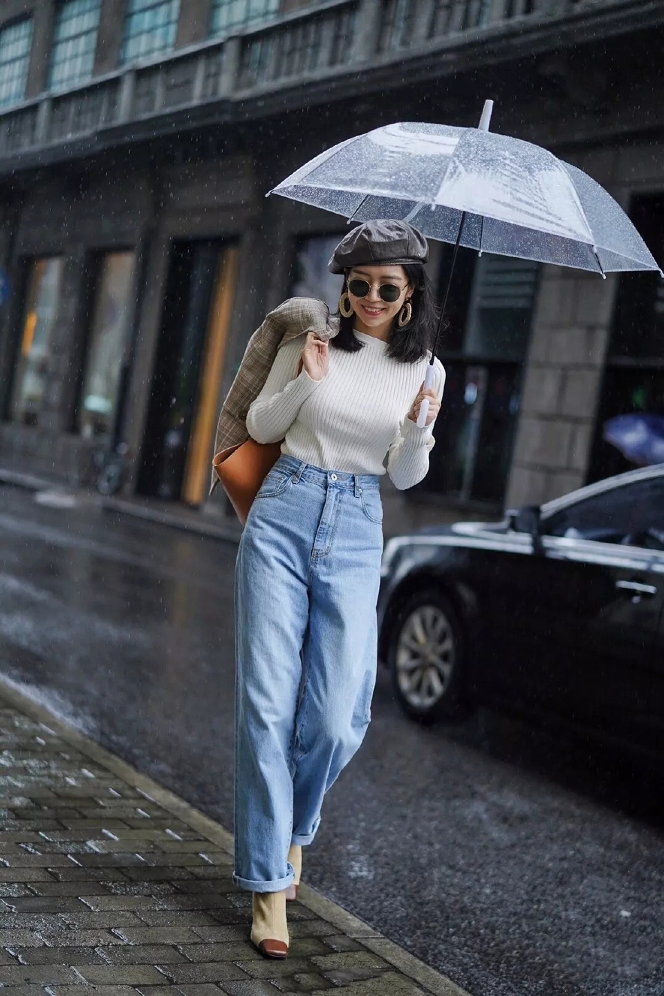 三木博主针织衫搭配,2019三木妈妈针织衫穿搭