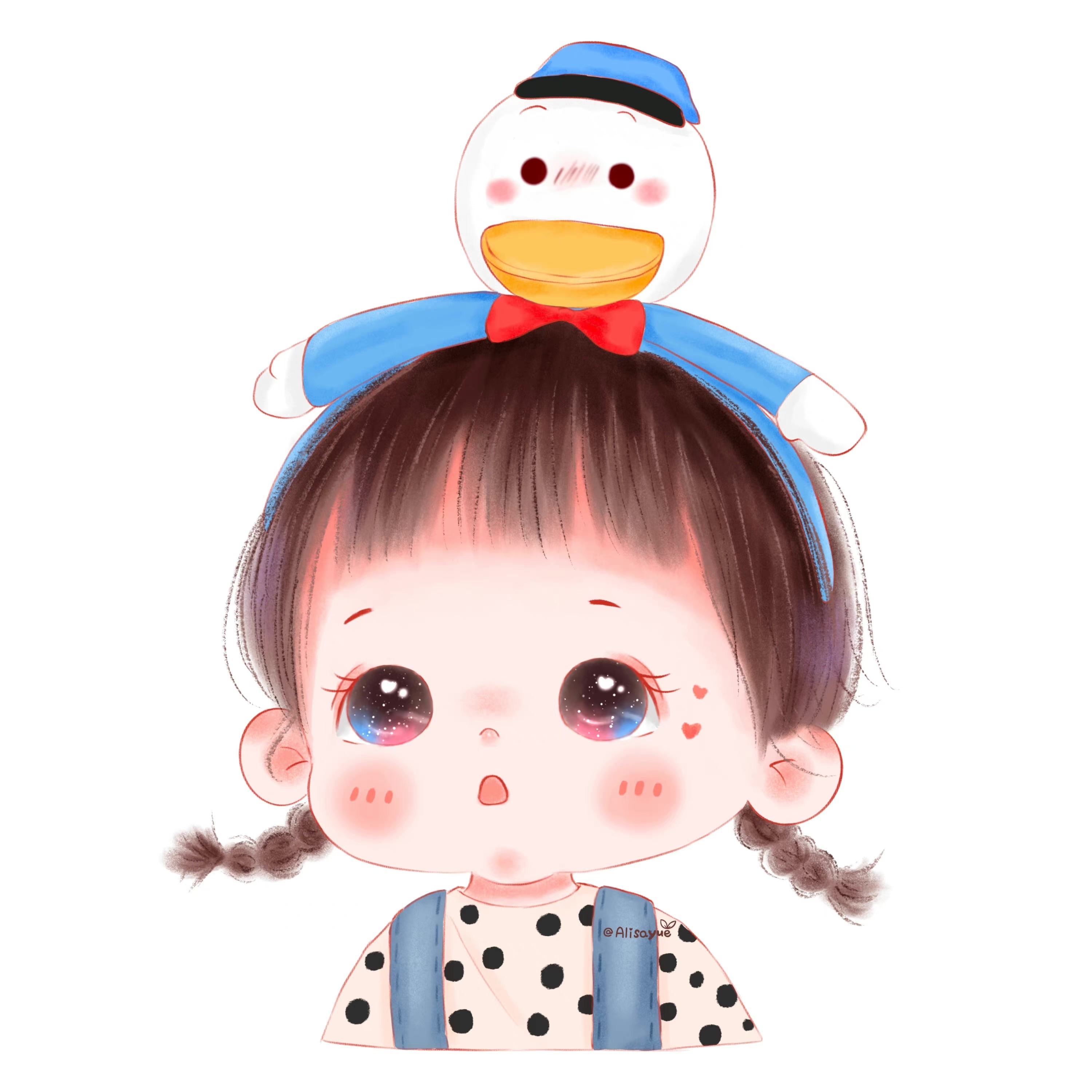 萌娃头像女生可爱萌图卡通,治愈系可爱搞怪萌娃头像