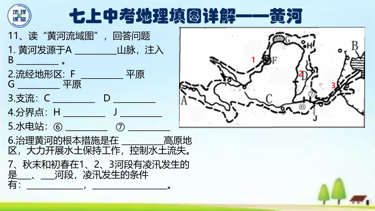 七年级下册地理填图训练,七上地理地球的运动ppt