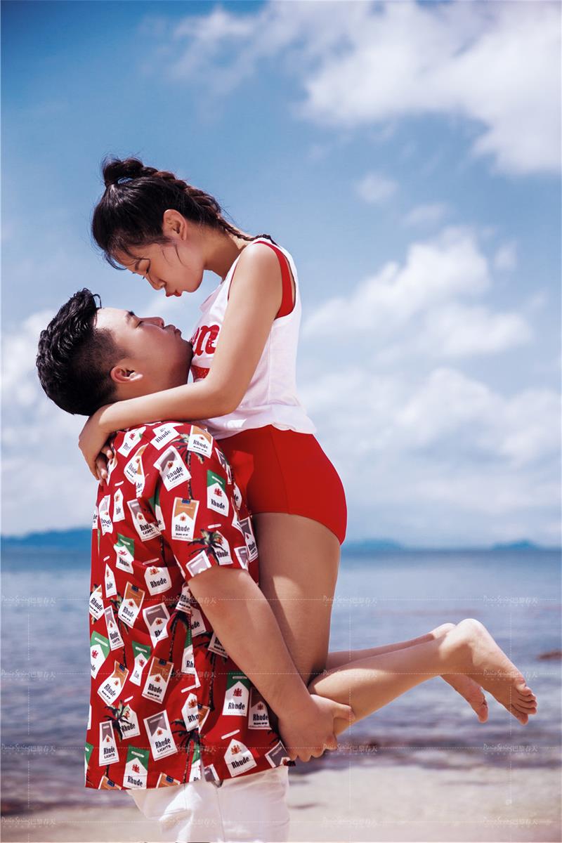 婚纱照海景拍照姿势,深圳海景婚纱照拍摄教程