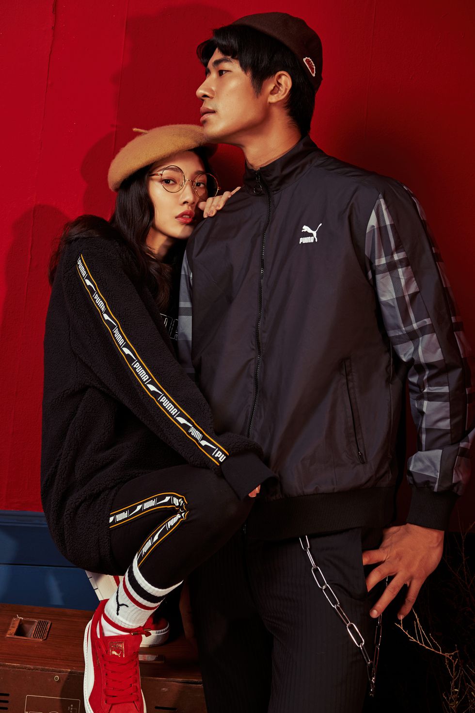 puma联名复古款,puma彪马男女同款复古经典休闲版