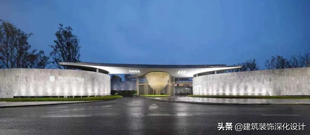 景观设计不建模光出效果图,景观大门不横跨公路效果图