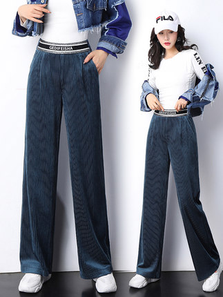 阔腿裤高腰百搭秋冬高级感,百搭洋气时髦阔腿裤秋冬