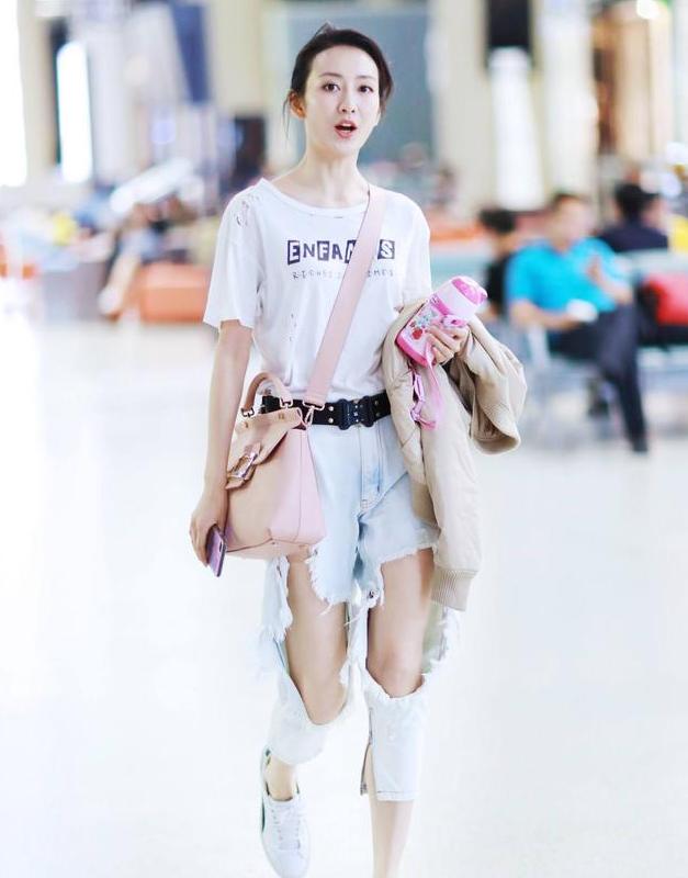 女孩夏季清凉套装牛仔裤,清凉阔腿牛仔裤