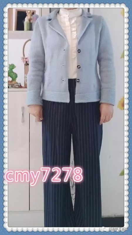 毛衣外套西装领织法教程成人,从上往下织开衫和尚领外套怎么织