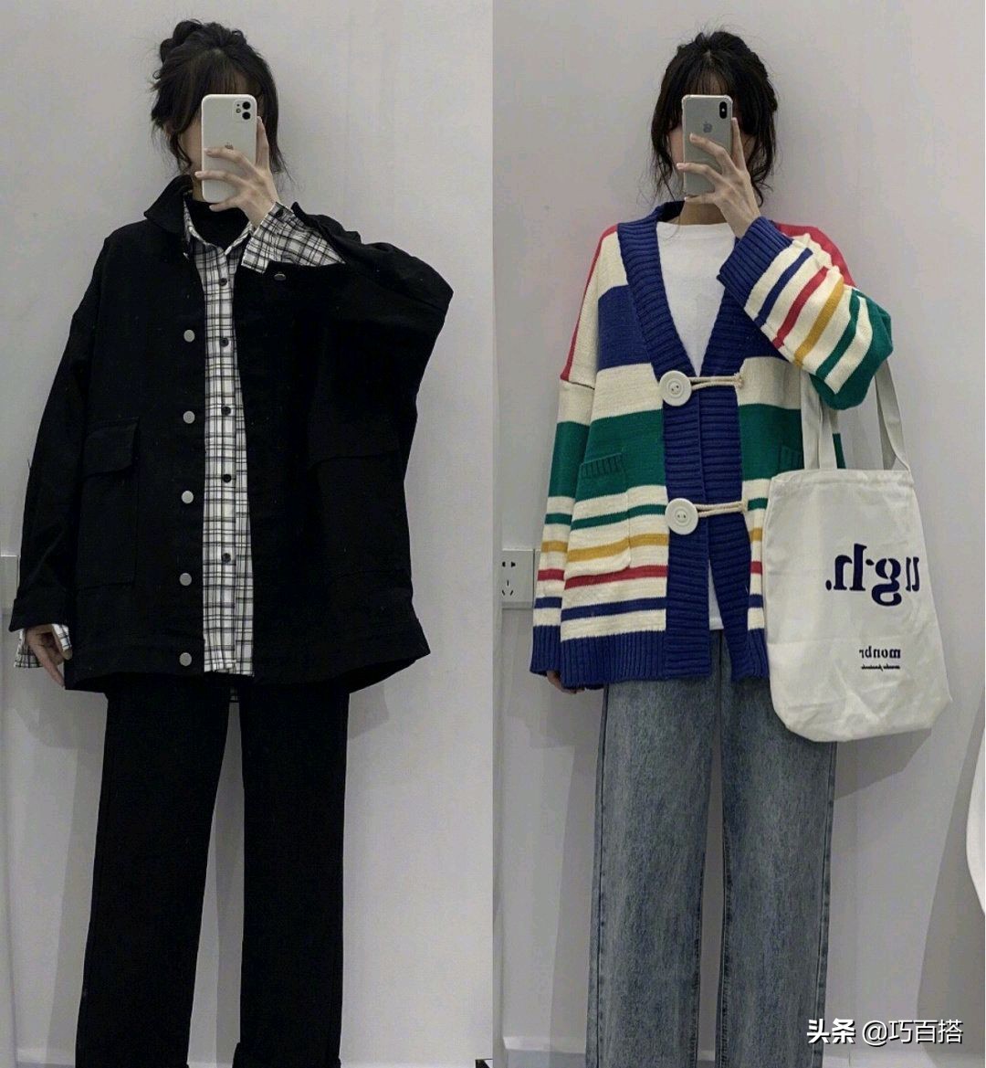 校园穿搭女秋冬,校园风穿搭参考