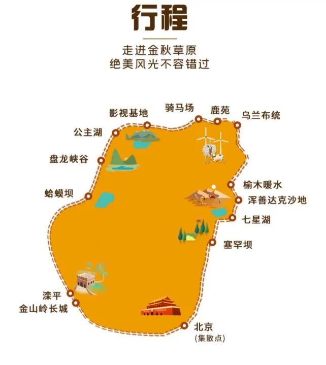 坝上秋色之金色草原,坝上金色草原风景