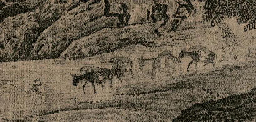 范宽溪山行旅画欣赏,范宽山水画溪山行旅图